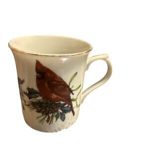 Lenox Winter Greetings Mug (cardinal) (made in Japan) Male & Female on each side